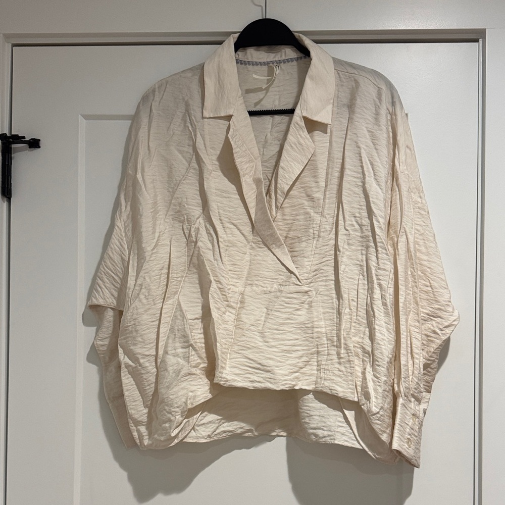 Anthropologie Cream Blouse
